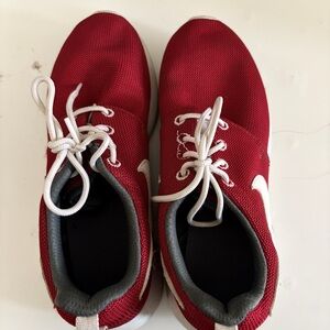 Nike Red and White Athletic Shoes